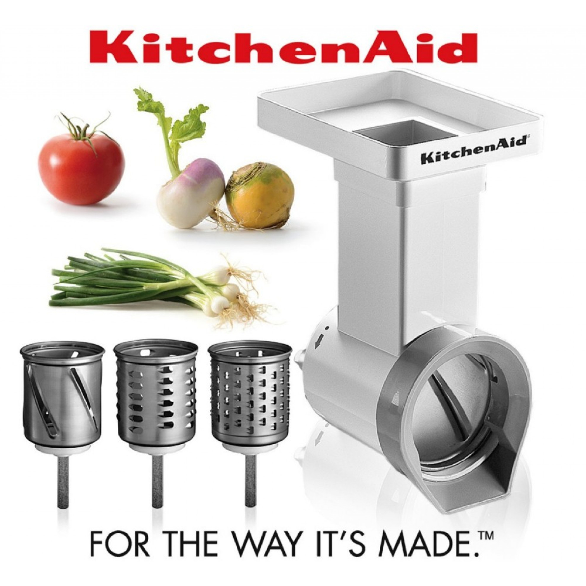 KitchenAid FPPC Mixer Attachment Pack Grinder Mincer Slicer Shredder Fruit